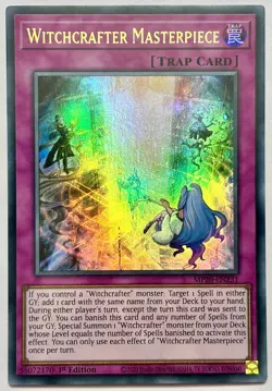 MP20-EN231 Witchcrafter Masterpiece - Ultra Rare 1st Edition Near Mint YuGiOh - Image 1