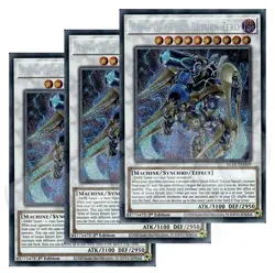 Yugioh Arms of Genex Return Zero x 3 - 1st Edition Secret Rare NM - Free Holo - Image 1