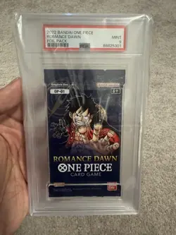 One Piece Op01 Romance Dawn Pre Errata Pack PSA 9 - Image 1