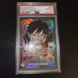 One Piece Monkey D Luffy Op01-003 Alternate Art Leader Errata Psa 10 - Image 2