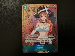 One Piece Nami OP02-036 Paramount War Alt Art Parallel NM - Image 1