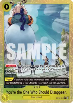 You're the One Who Should Disappear (Alternate Art) OP06-115 PRB-02 Foil - Image 1