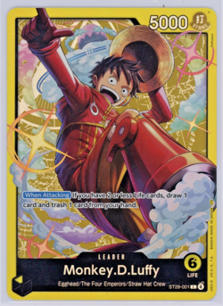 Monkey.D.Luffy (001) ST29-001 Starter Deck 29 Leader Egghead Foil One Piece NM - Image 1