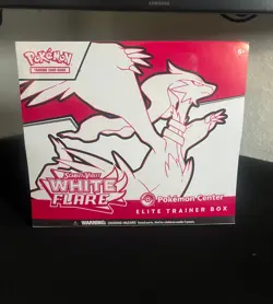 Pokemon Center Exclusive White Flare ETB Elite Trainer Box TCG New Sealed - Image 1