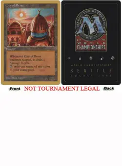 City of Brass (Brian Seldon - 1998) World Championship PLD Rare CARD ABUGames - Image 1