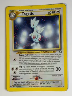 Togetic - 16/111 - Holo Rare - Neo Genesis - Unlimited - Pokemon Card - HP - Image 1