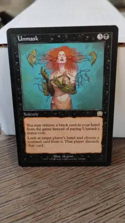 UNMASK Magic the Gathering MTG 1999 Sorcery Trading Card 168/350 TCG - Image 1