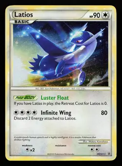 Latios HGSS11 Holo Black Star Promo Pokemon Card - Image 1
