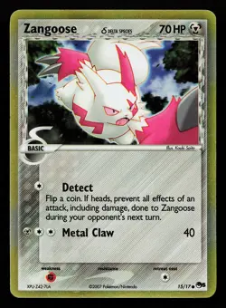 Zangoose 15/17 Common Holo POP Series 5 Pokemon Card - Image 1