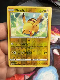Pokemon TCG Reverse Cosmos Holo Pikachu Card 065/202 Good Condition See Pics - Image 1