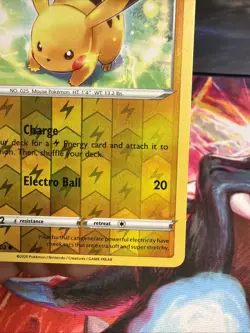 Pokemon TCG Reverse Cosmos Holo Pikachu Card 065/202 Good Condition See Pics - Image 4