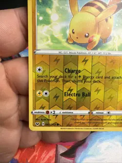 Pokemon TCG Reverse Cosmos Holo Pikachu Card 065/202 Good Condition See Pics - Image 5