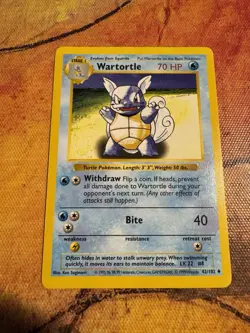 Pokemon Card - Wartortle Base Set 42/102 - Shadowless - RARE - Image 2