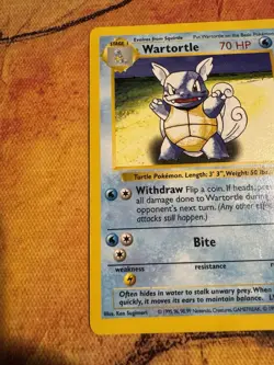 Pokemon Card - Wartortle Base Set 42/102 - Shadowless - RARE - Image 4