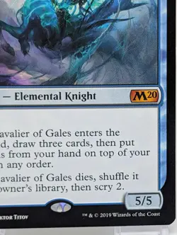 Cavalier of Gales Core Set 2020 / M20 PLD Blue Mythic Rare MAGIC CARD - Image 5