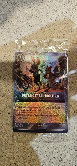 Lorcana Putting It All Together Zootopia Movie Promo Card - Image 1