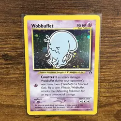 Pokemon TCG Wobbuffet Neo Discovery Holo Card 16/75 Unlimited Rare, LP Condition - Image 2