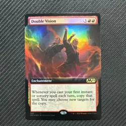 Double Vision (Extended Art) -Foil NM English MTG Magic 2021 Core Set - Image 1
