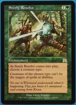 Steely Resolve Onslaught NM Green Rare MAGIC MTG CARD (ID# 510249) ABUGames - Image 1