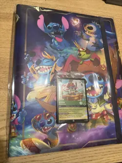 Disney Lorcana Stitch Binder and Promo Card - New/Sealed - Image 1