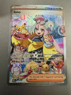 Pokemon TCG Iono Trainer Paldea Evolved Special Illustration Rare Card 269/193 - Image 4
