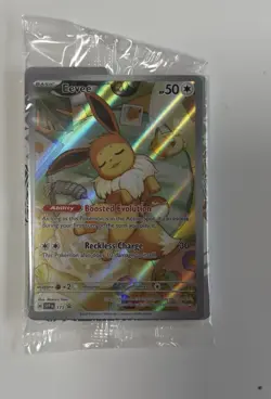 Pokemon Eevee Full Art Promo Holo SVP 173 Scarlet & Violet Basic Card - Image 1