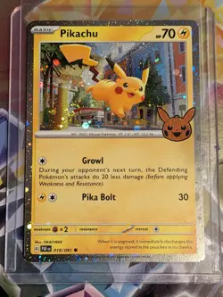 Pokemon TCG Halloween Trick Or Trade 2024 Card Pikachu #18/91 - Image 1