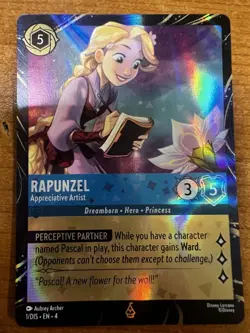 Rapunzel - Appreciative Artist 1 Disney Lorcana Promo Cards Holo - Image 1