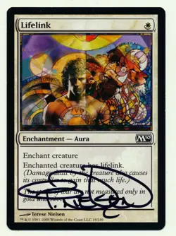 MTG Artist Proof Terese Nielsen Lifelink M10 Magic The Gathering Signed - Image 1