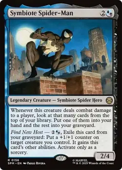 NM Symbiote Spider-Man, MTG, Marvel's Spider-Man, Magic the Gathering, 156 - Image 1