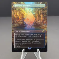 Hallowed Fountain (Borderless FOIL) - MTG Lorwyn Eclipsed NM #347 ~ PACK FRESH - Image 1