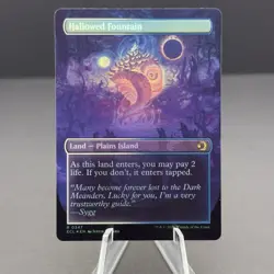 Hallowed Fountain (Borderless FOIL) - MTG Lorwyn Eclipsed NM #347 ~ PACK FRESH - Image 2