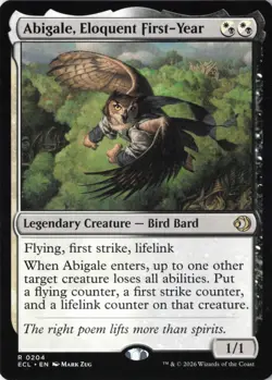 Abigale, Eloquent First-Year Lorwyn Eclipsed Normal NM 204 - Image 1