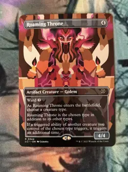 Roaming Throne Borderless (Rare) - The Lost Caverns of Ixalan - Magic MTG - Image 1