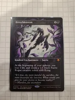 Bitterblossom (Borderless) [Lorwyn Eclipsed Special Guests] Near Mint - Image 1
