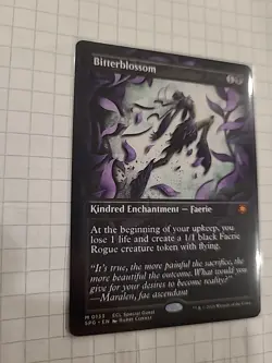 Bitterblossom (Borderless) [Lorwyn Eclipsed Special Guests] Near Mint - Image 3