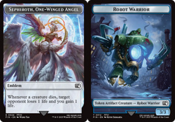 x4 Sephiroth, One-Winged Angel Emblem / Robot Warrior TFIN MTG 24-12 TOKEN 4x - Image 1
