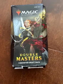Magic The Gathering Double Masters 3-Booster Draft Pack Sealed - "Ugly Box" - Image 1