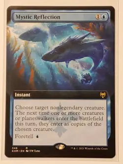 Mystic Reflection - NM EXTENDED ART - RARE [Kaldheim] MTG - Image 1