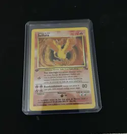 Moltres Sulfura Fossil 12/62 French 1st Edition Holo rare Pokemon TCG - LP - Image 1