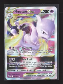 Pokemon Prize Pack Series Cards #031/078 Holo Ultra Rare Mewtwo VSTAR - Image 1