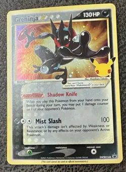 Pokemon Card Celebrations Holographic Promo Greninja SWSH144 - Image 1