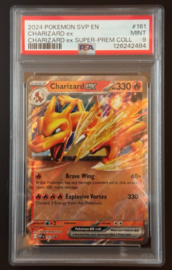 Charizard EX 161 - Black Star Promo - Super Premium Pokemon 2024 SVP PSA 9 - Image 1