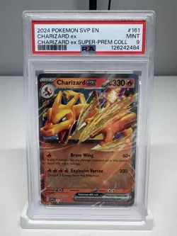 Charizard EX 161 - Black Star Promo - Super Premium Pokemon 2024 SVP PSA 9 - Image 3