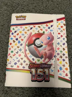 Pokemon Scarlet Violet 151 Mew Binder 9 Pocket Empty Binder TCG - Image 1