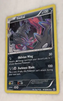 Pokemon Yveltal RC16/RC32 Generations Radiant Collection Reverse Holo LP - Image 2