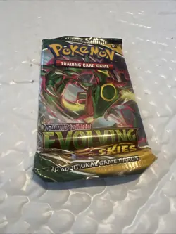 Pokemon Evolving Skies Booster Pack RAYQUAZA new sealed - Image 1