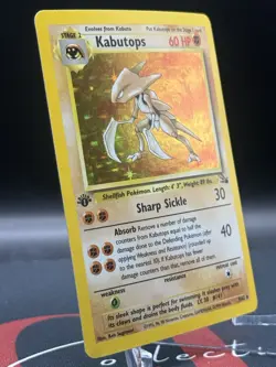 1st Edition 1999 Pokemon Kabutops Holo Fossil Set 9/62 Vintage WOTC NM - Image 4