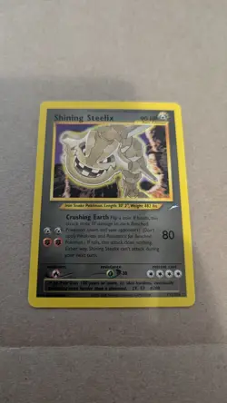 Pokemon Neo Destiny Unlimited- Shining Steelix Holo Secret Rare 112/105 HP - Image 1