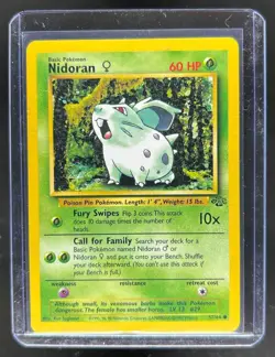 1999 Pokemon Jungle Nidoran #57/64 - Image 1